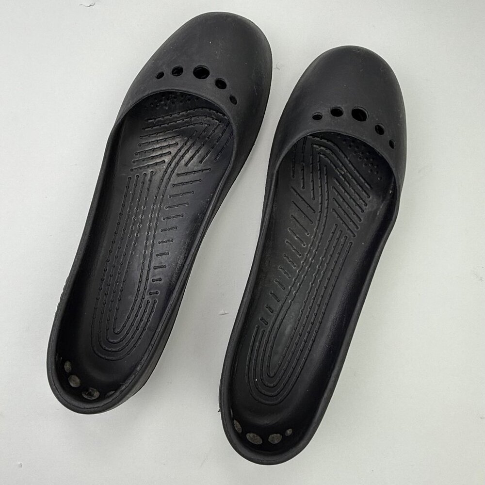 CROCS Black Kadee Perforated Ballet Flat 10